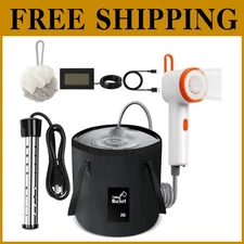 Rechargeable Outdoor Shower Kit with Digital Display