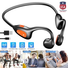 Bluetooth 6.1 True Wireless Bone Conduction Headphones Wireless Headset Earbuds