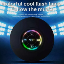 Waterproof Bluetooth Wireless Shower Speaker Bathroom Speaker LED Light 