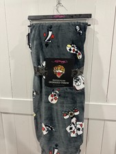 Ed Hardy Plush Oversized Throw Gray 60x70in