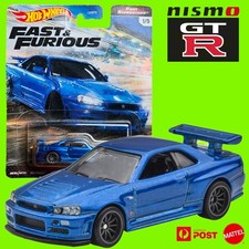 2021 Hot Wheels F&F Fast Superstars Nissan Skyline BNR34 Blue GRL84 Sealed