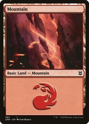 20 Basic Land - Mountain #383 - Zendikar Rising - ZNR - Magic MTG FTG
