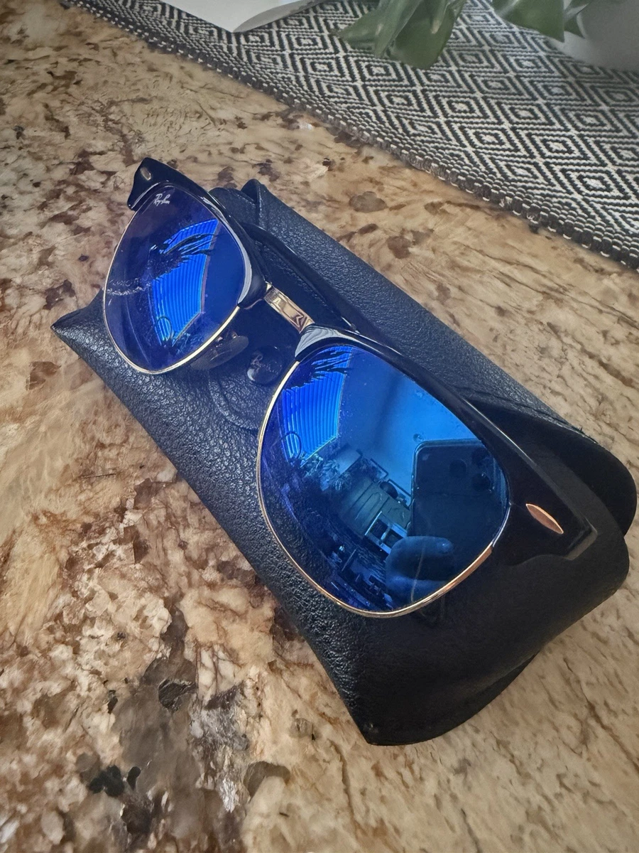 Ray-Ban Clubmaster Blue Blue Sunglasses for Men for sale | eBay