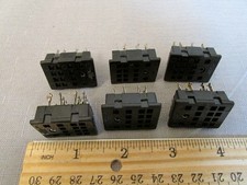  6 Potter Brumfield XXX 14-Pin Relay Sockets