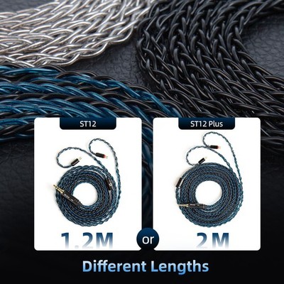 KBEAR ST12 Recessed 2Pin IEM Cable, in Ear Monitor 2PIN-C 3.5MM