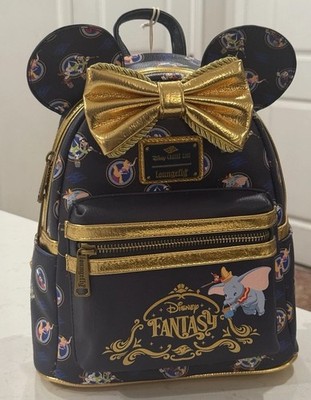 Loungefly Disney Cruise Line DCL Fantasy Ship Dumbo Sorcerer Mickey Backpack