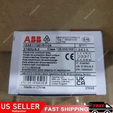 1pc ABB E16DU-6.3 Electronic Overload Relay 1.9-6.3 A 1SAX111001R1104