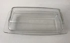 Pyrex 72-B Vintage Clear Glass Butter Dish No Chips