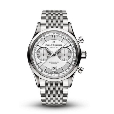 Carl F. Bucherer Manero Flyback Chronograph Automatic Silver Dial Men's Watch