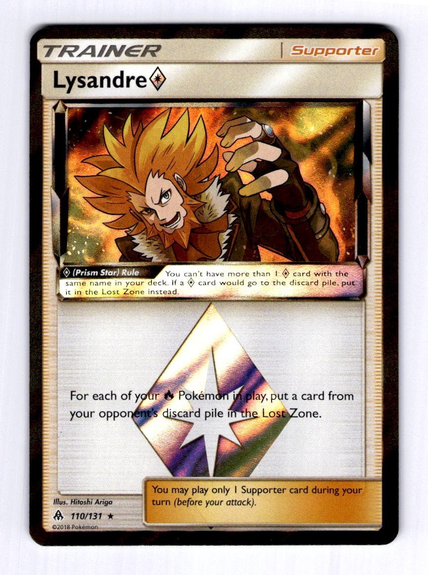 Lysandre Prism Star SM - Forbidden Light #110 (2018) Holo NM Pokemon