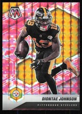 2021 Panini Mosaic #170 Diontae Johnson Prizm Camo Pink