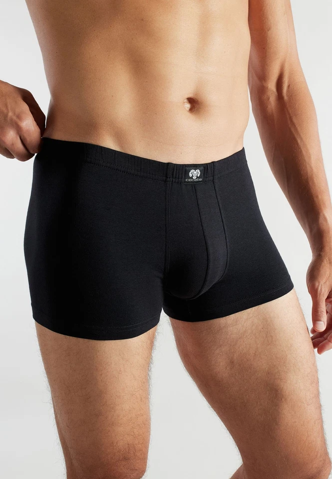 CECEBA Pants Boxershorts Herren 2er Pack Unterhosen schwarz Baumwolle eng - Bild 4 von 4