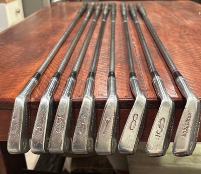 Ben Hogan SABER Iron Set 8 pcs 3-E Stiff Steel Matching Original Grip Shafts