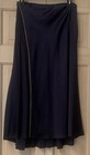 DKNY Navy Side Pleated Midi Skirt  4 — photo 3