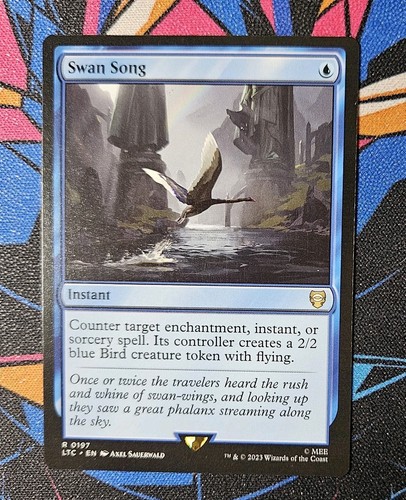 Swan Song NM Regular MTG Lord of the Rings LTC Unplayed Magic The Gathering