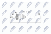 NTY Antriebswelle NPW-CH-021 FüR Jeep