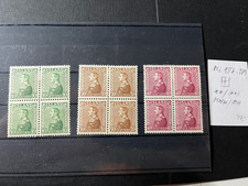 Islandia König Chr. X 1937 * MNH/MH bloki po 4 zestaw (Mi 187-189)