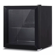 Devanti 46L Glass Door Bar Fridge Mini Counter Top Compact Fridges Bottle Cooler