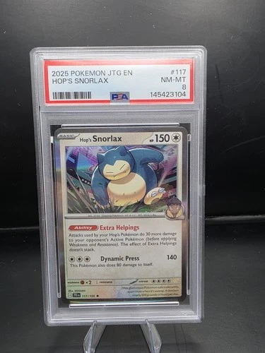 Hop's Snorlax - 117/159 PSA 8
