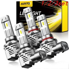 1/2SET AUXITO 9005 9006 LED Headlight Bulbs Hi Low Beam White Lamp High Power US