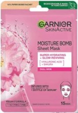 Garnier Moisture Bomb Sakura Hydrating Face Sheet Mask 28g