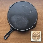 Erie #9 Cast Iron Skillet Griswold Second Series - JMB Restorations