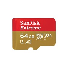 SanDisk 64GB Extreme microSDXC card +SD adapter, microSD 64 GB,