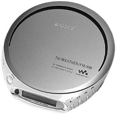 Sony CD Walkman - Portable Personal CD Player - Silver (D-FJ210/C
