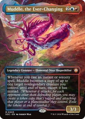 Muddle, the Ever-Changing (Borderless) Foil [SOC - 5] NM MagicSOC