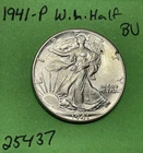 1941-P Walking Liberty Silver Half Dollar 50c Gem BU Uncirculated US Coin