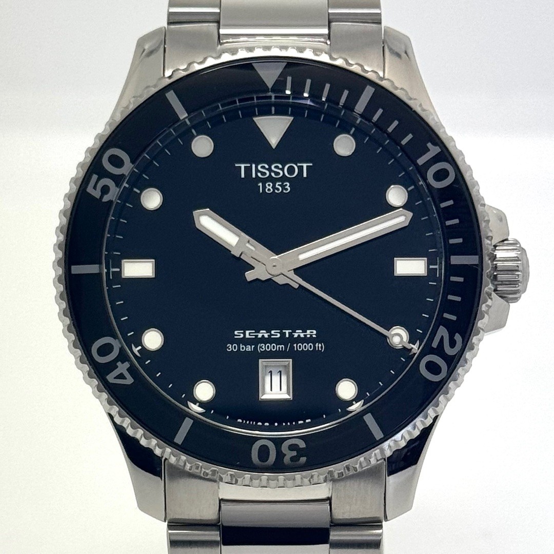 Tissot Seastar 1000 T120410A Quartz Black Date Display in Excellent Condition