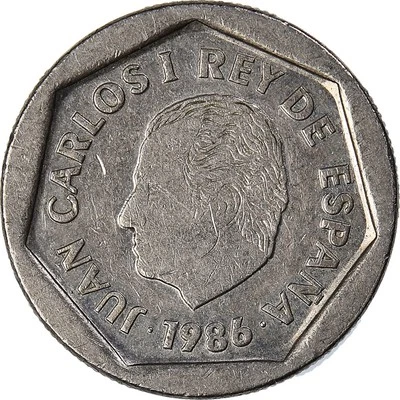 [#933575] Münze, Spanien, 200 Pesetas, 1986 - Bild 1 von 2