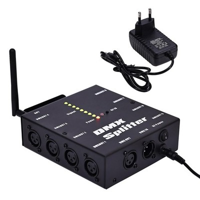 Dmx512-Verteiler-Verstärker, 3-polige Ausgänge, 8 Kanäle, optischer Splitter,