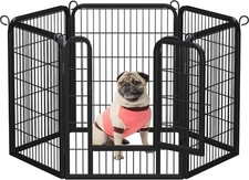 Heavy Duty Dog Fence Playpen Outdoor Metal Pet Puppy Exercise Pen Barrier Kennel