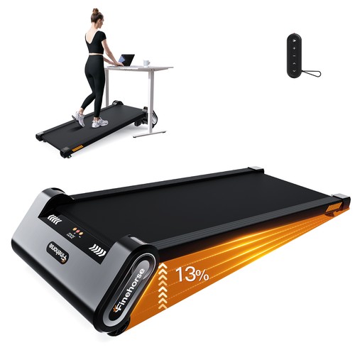 13% Incline Walking Pad Treadmill with Auto Incline 6-Level Adjustable 2.5HP