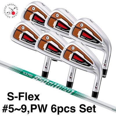 ROYAL COLLECTION AM-X Iron 6pcs Set #5~9,PW S-Flex N.S.PRO 950GH neo Steel Shaft