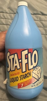 Sta-Flo Concentrated Liquid Starch 64 Fl Oz Bottle For Laundry & Crafts New Prop