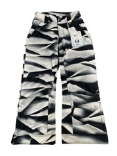 Obermeyer Pants Youth Teen Small 8 Black White Print Ski Snow Insulated 45026