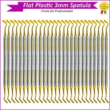 Flat Plastic Composite Filling Instruments 3mm Double Ended Dental Tools New