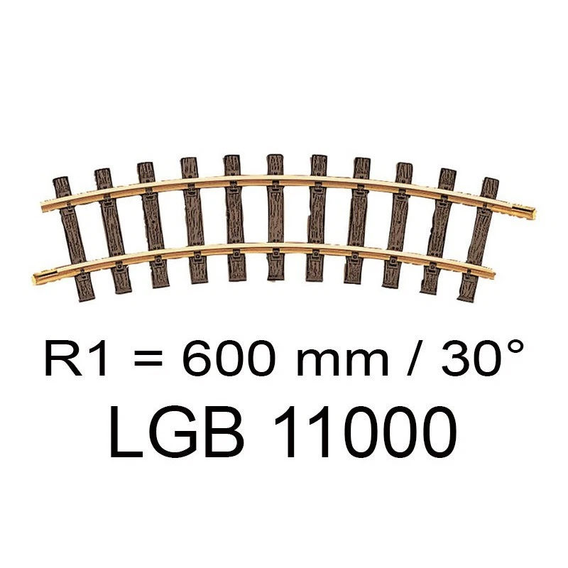 LGB G 11000 rail courbe R1 600 mm - Photo 1/1