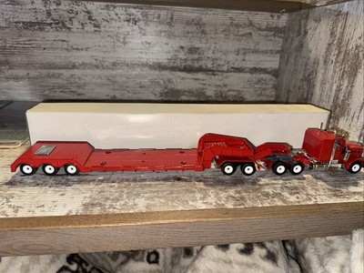 1/55 Scale SIKU Peterbilt 359 Semi Truck With Lowboy Trailer Die-Cast GROVE