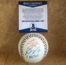 JONATHAN SCHOOP TWINS/ORIOLES SIGNED 2017 ALL STAR GAME BASEBALL BECKETT Y12927
