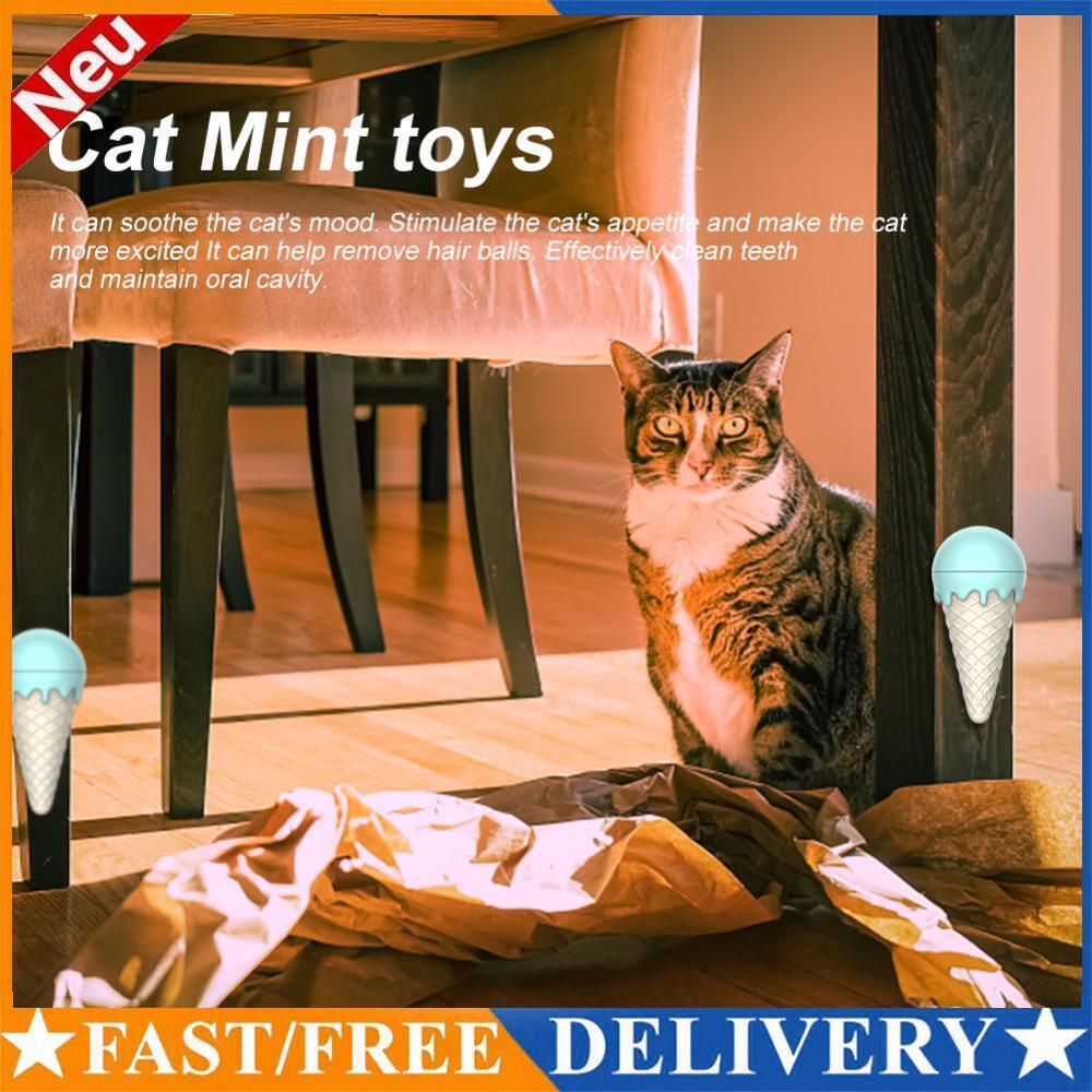 Bolas de hierba gatera juguete dientes limpios juguete giratorio intestino sano para accesorios de gatito