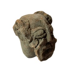 Rare Antique Terracotta Head – Axum, Ethiopia – Ancient African Artifact