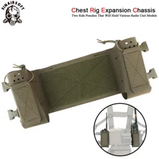 Tactical Chest Rig Vest Chassis Expander Radio Pouch Mag Holder For MK3 MK4 Gear