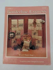 Vintage 1988 Graph-It Arts Borderline Express Cross Stitch Pattern Leaflet