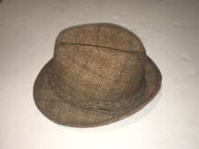 Vintage Stetson Wool Fedora tweed Hat Size 7 made in the USA