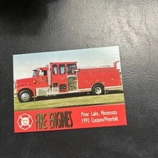 Jb98 Fama Fire Engines 1993 #161 Prior Lake Minnesota 1993 Custom Peterbilt