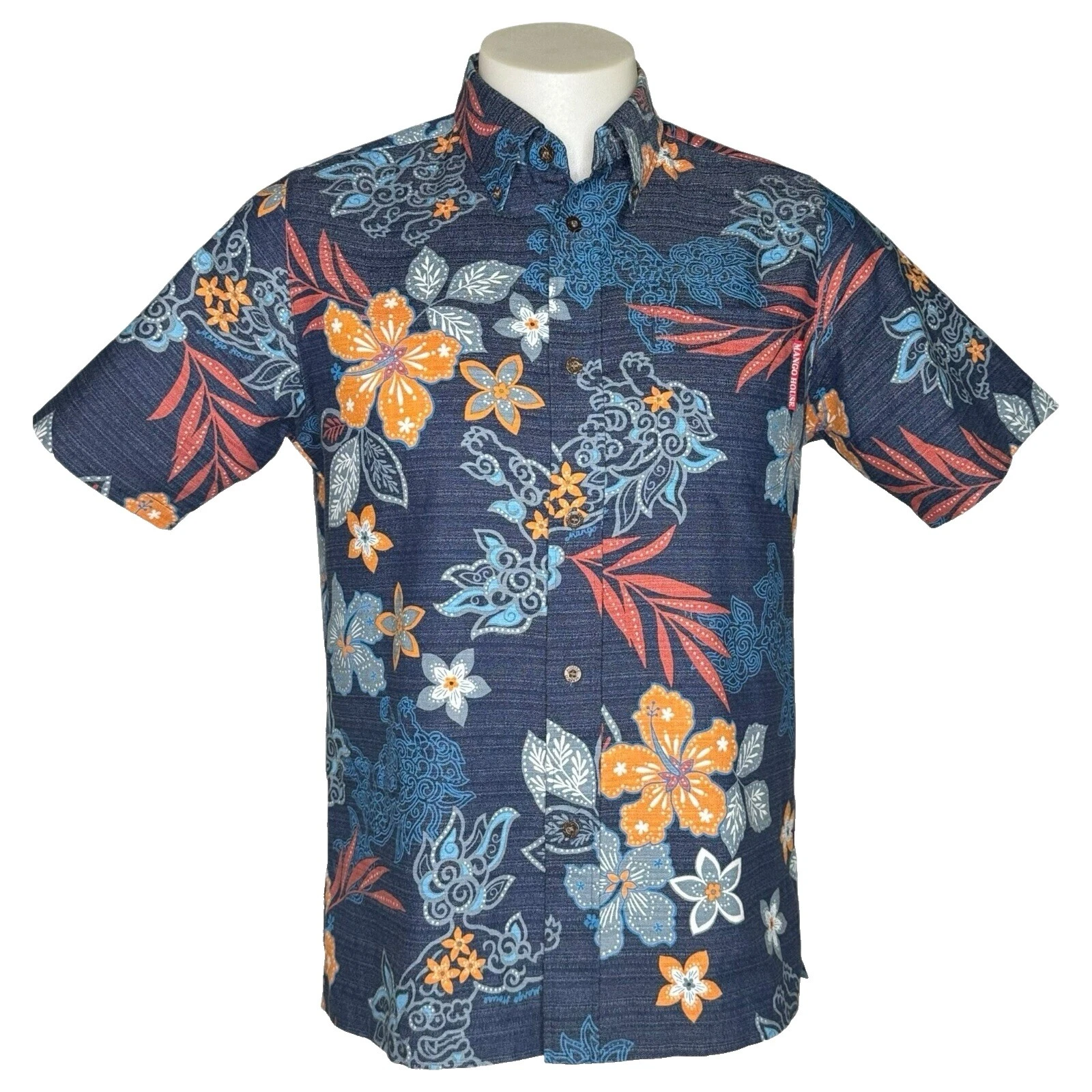Tamaño Regular Mango Hawaiian Informal Con Botones camisas para hombres
