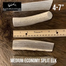 Medium Split Economy Elk Antler Dog Chew - 4 Pack